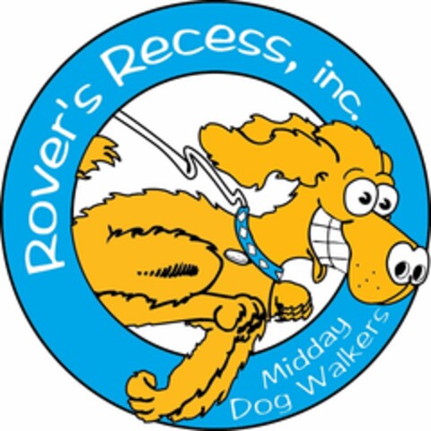 ROVER'S RECESS. INC. MIDDAY DOG WALKERS Logo (USPTO, 27.04.2015)