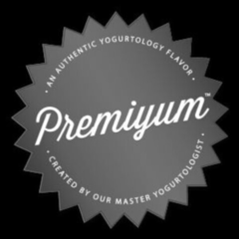 PREMIYUM · AN AUTHENTIC YOGURTOLOGY FLAVOR · CREATED BY OUR MASTER YOGURTOLOGIST ¿ Logo (USPTO, 21.10.2016)