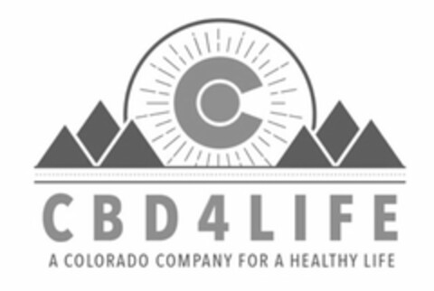 C CBD4LIFE A COLORADO COMPANY FOR A HEALTHY LIFE Logo (USPTO, 23.02.2017)