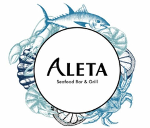 ALETA SEAFOOD BAR & GRILL Logo (USPTO, 24.05.2017)