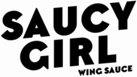 SAUCY GIRL WING SAUCE Logo (USPTO, 08.08.2017)