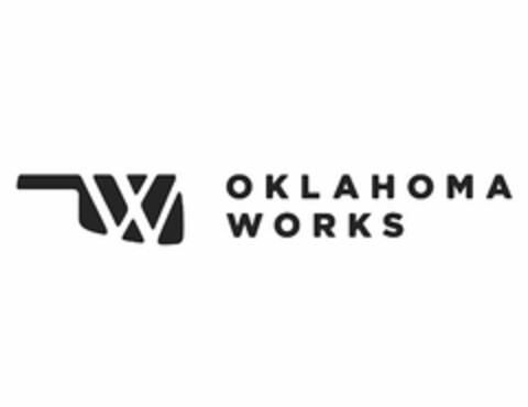 W OKLAHOMA WORKS Logo (USPTO, 28.08.2017)