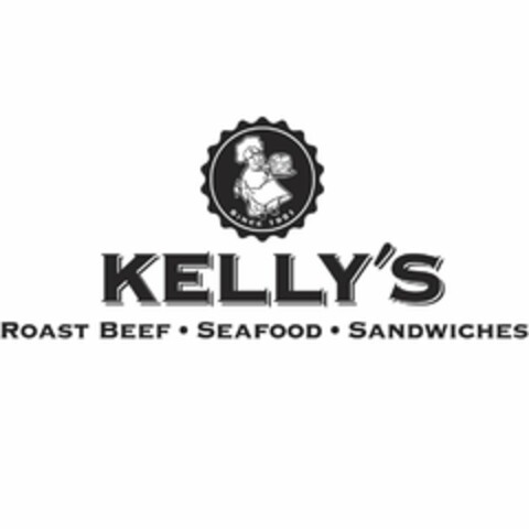 KELLY'S ROAST BEEF, SEAFOOD, SANDWICHESSINCE 1951 Logo (USPTO, 13.04.2018)