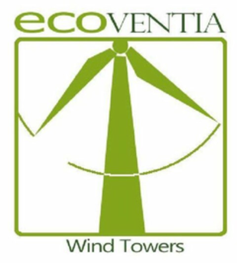 ECOVENTIA WIND TOWERS Logo (USPTO, 22.01.2019)