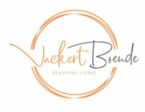 VACKERTBOENDE BEAUTIFUL LIVING Logo (USPTO, 07/27/2019)