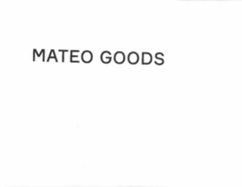 MATEO GOODS Logo (USPTO, 14.08.2020)