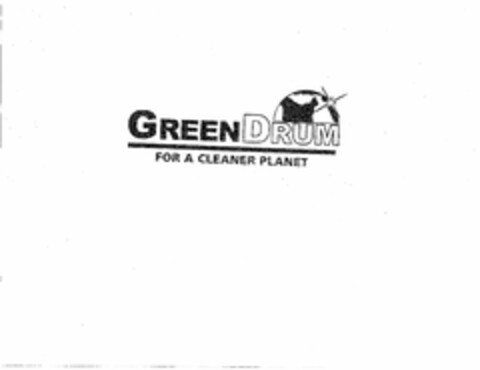 GREENDRUM FOR A CLEANER PLANET Logo (USPTO, 26.03.2010)