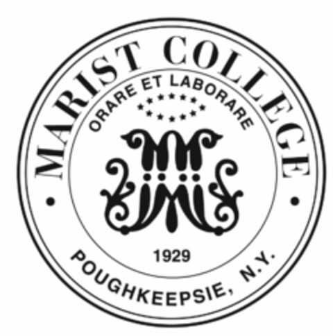 · MARIST COLLEGE · POUGHKEEPSIE, N.Y. ORARE ET LABORARE M 1929 Logo (USPTO, 02.11.2010)