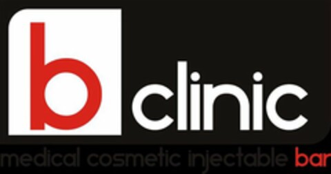 B CLINIC MEDICAL COSMETIC INJECTABLE BAR Logo (USPTO, 28.12.2010)