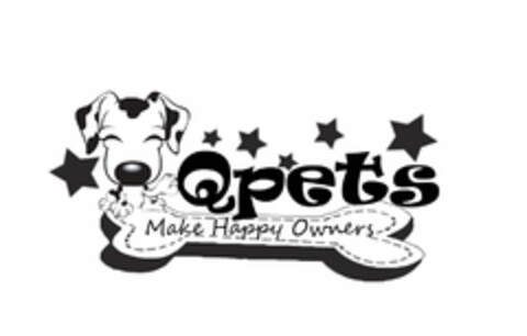 QPETS MAKE HAPPY OWNERS Logo (USPTO, 30.05.2012)