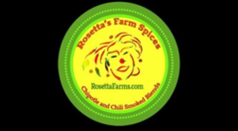 ROSETTA'S FARM SPICES CHIPOTLE AND CHILI SMOKED BLENDS ROSETTAFARM.COM Logo (USPTO, 31.07.2013)