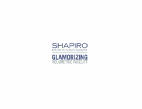 SHAPIRO AESTHETIC PLASTIC SURGERY GLAMORIZING VOLUMETRIC FACELIFT Logo (USPTO, 27.02.2014)