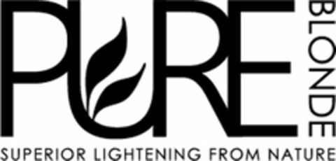 PURE BLONDE SUPERIOR LIGHTENING FROM NATURE Logo (USPTO, 08/27/2015)