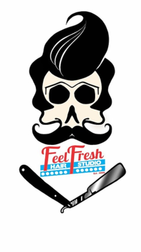 FEEL FRESH HAIR STUDIO EST 2008 Logo (USPTO, 19.07.2016)