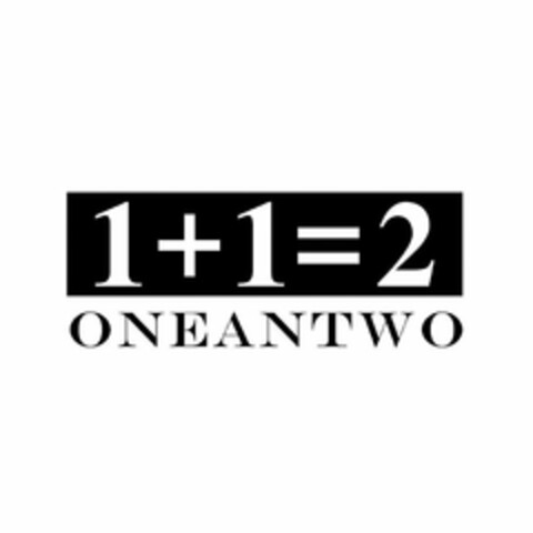 1+1=2 ONEANTWO Logo (USPTO, 08.03.2017)