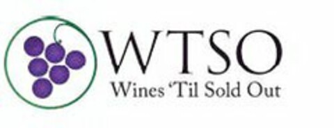 WTSO WINES 'TIL SOLD OUT Logo (USPTO, 26.04.2017)