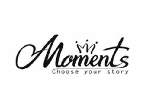 MOMENTS CHOOSE YOUR STORY Logo (USPTO, 05/09/2018)