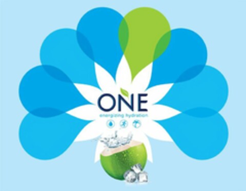 ONE ENERGIZING HYDRATION Logo (USPTO, 06.06.2018)