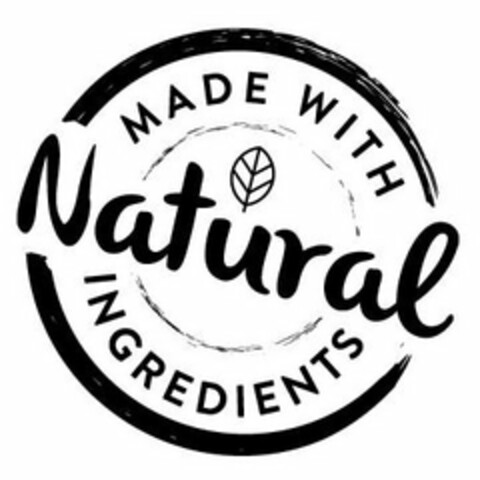 MADE WITH NATURAL INGREDIENTS Logo (USPTO, 28.07.2018)