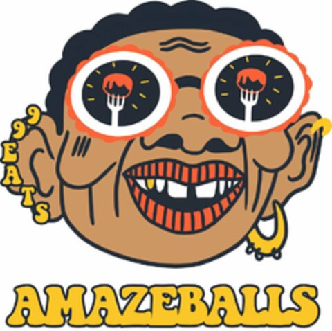 AMAZEBALLS 99 EATS Logo (USPTO, 30.01.2019)