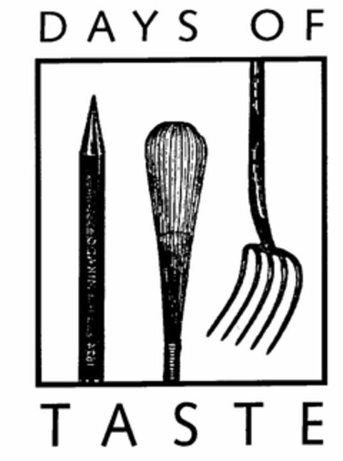 DAYS OF TASTE Logo (USPTO, 06/25/2009)
