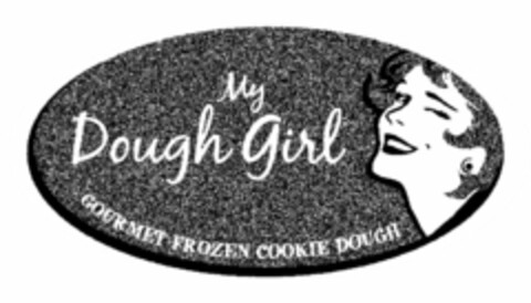 MY DOUGH GIRL GOURMET FROZEN COOKIE DOUGH Logo (USPTO, 08/28/2009)