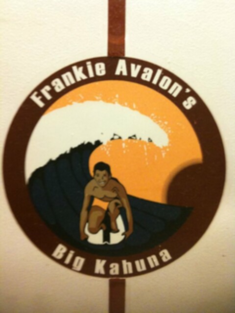 FRANKIE AVALON'S BIG KAHUNA Logo (USPTO, 11/01/2010)