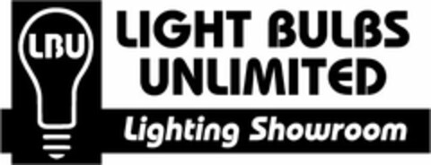 LIGHT BULBS UNLIMITED LIGHTING SHOWROOM LBU Logo (USPTO, 18.04.2011)