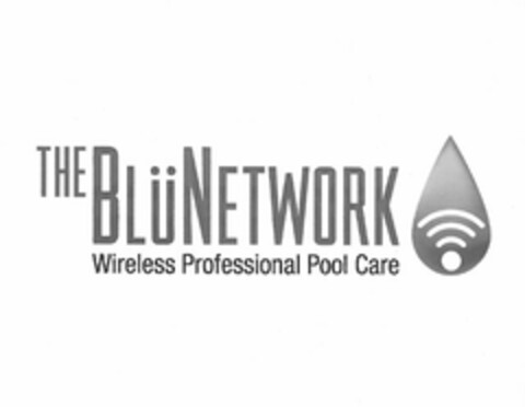 THE BLU NETWORK WIRELESS PROFESSIONAL POOL CARE Logo (USPTO, 07.06.2011)