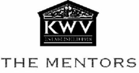 KWV ESTABLISHED 1918 THE MENTORS Logo (USPTO, 06/07/2011)