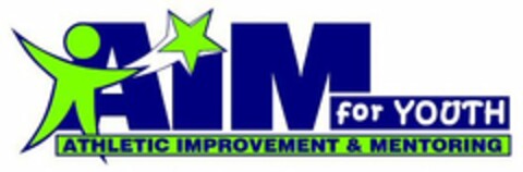 AIM FOR YOUTH ATHLETIC IMPROVEMENT & MENTORING Logo (USPTO, 18.07.2011)