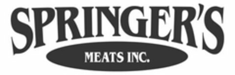 SPRINGER'S MEATS INC. Logo (USPTO, 01/23/2012)