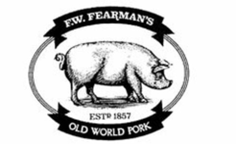 F.W. FEARMAN'S OLD WORLD PORK ESTD 1857 Logo (USPTO, 27.03.2012)