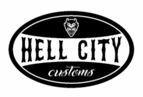 HELL CITY CUSTOMS Logo (USPTO, 06.09.2012)