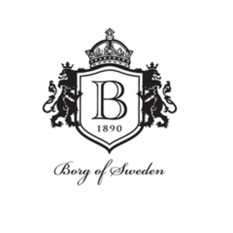 B 1890 BORG OF SWEDEN Logo (USPTO, 31.01.2013)