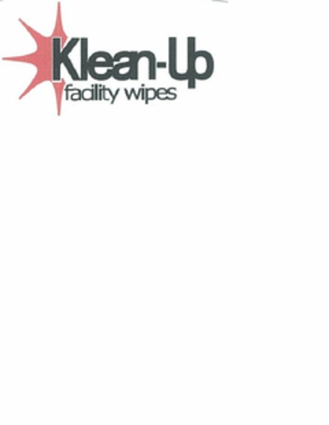 KLEAN-UP FACILITY WIPES Logo (USPTO, 08/22/2013)