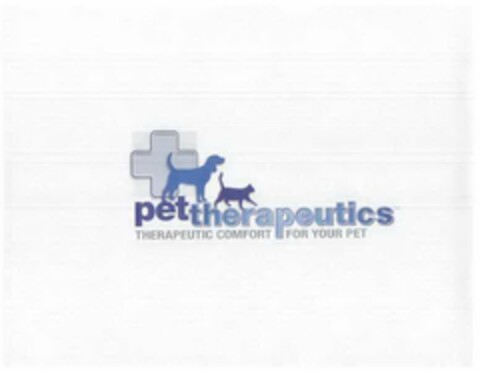 PET THERAPEUTICS THERAPEUTIC COMFORT FOR YOUR PET Logo (USPTO, 06.01.2014)