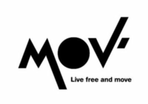 MOV' LIVE FREE AND MOVE Logo (USPTO, 12.12.2014)