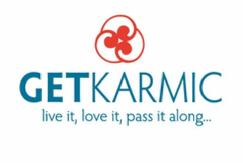 GETKARMIC LIVE IT, LOVE IT, PASS IT ALONG... Logo (USPTO, 23.07.2015)