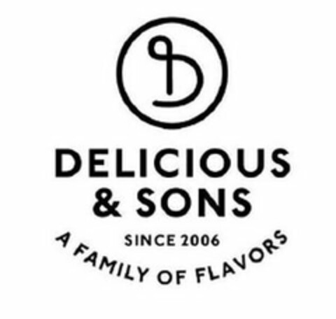 D DELICIOUS & SONS SINCE 2006 A FAMILY OF FLAVORS Logo (USPTO, 16.09.2016)