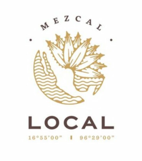 MEZCAL LOCAL 16º55'00" 96º29'00" Logo (USPTO, 29.09.2016)