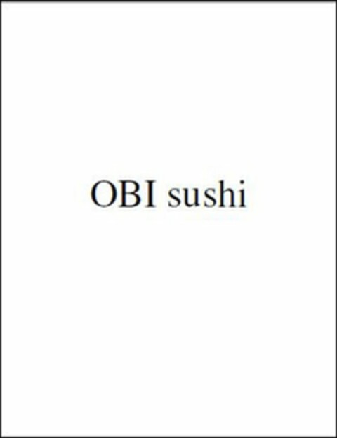 OBI SUSHI Logo (USPTO, 22.03.2017)