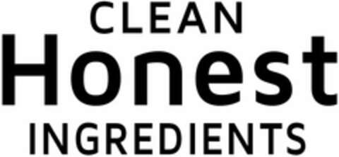 CLEAN HONEST INGREDIENTS Logo (USPTO, 03/28/2017)