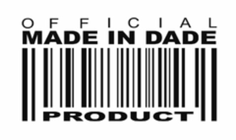 OFFICIAL MADE IN DADE PRODUCT Logo (USPTO, 19.09.2017)