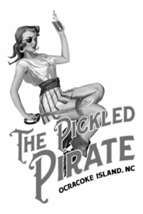 THE PICKLED PIRATE OCRACOKE ISLAND, NC Logo (USPTO, 22.01.2018)