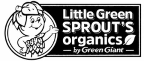 LITTLE GREEN SPROUT'S ORGANICS BY GREENGIANT Logo (USPTO, 05/11/2018)