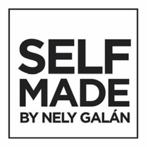 SELF MADE BY NELY GALAN Logo (USPTO, 06.09.2018)