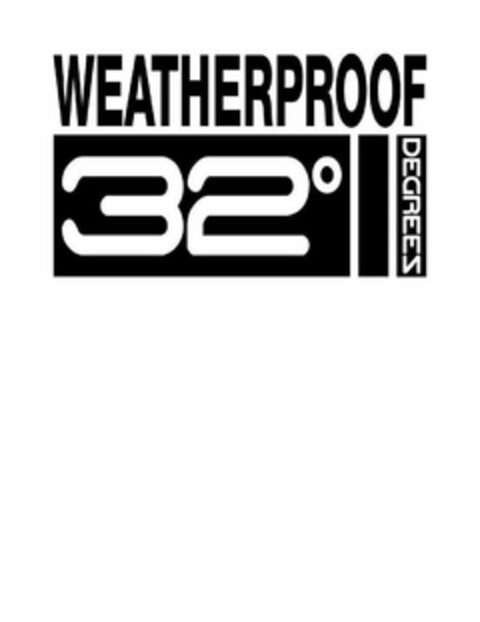 WEATHERPROOF 32° DEGREES Logo (USPTO, 12.09.2018)