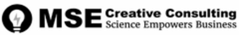 MSE CREATIVE CONSULTING SCIENCE EMPOWERS BUSINESS Logo (USPTO, 11/19/2018)