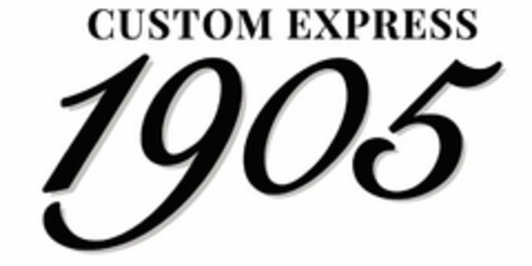 CUSTOM EXPRESS 1905 Logo (USPTO, 04/23/2019)